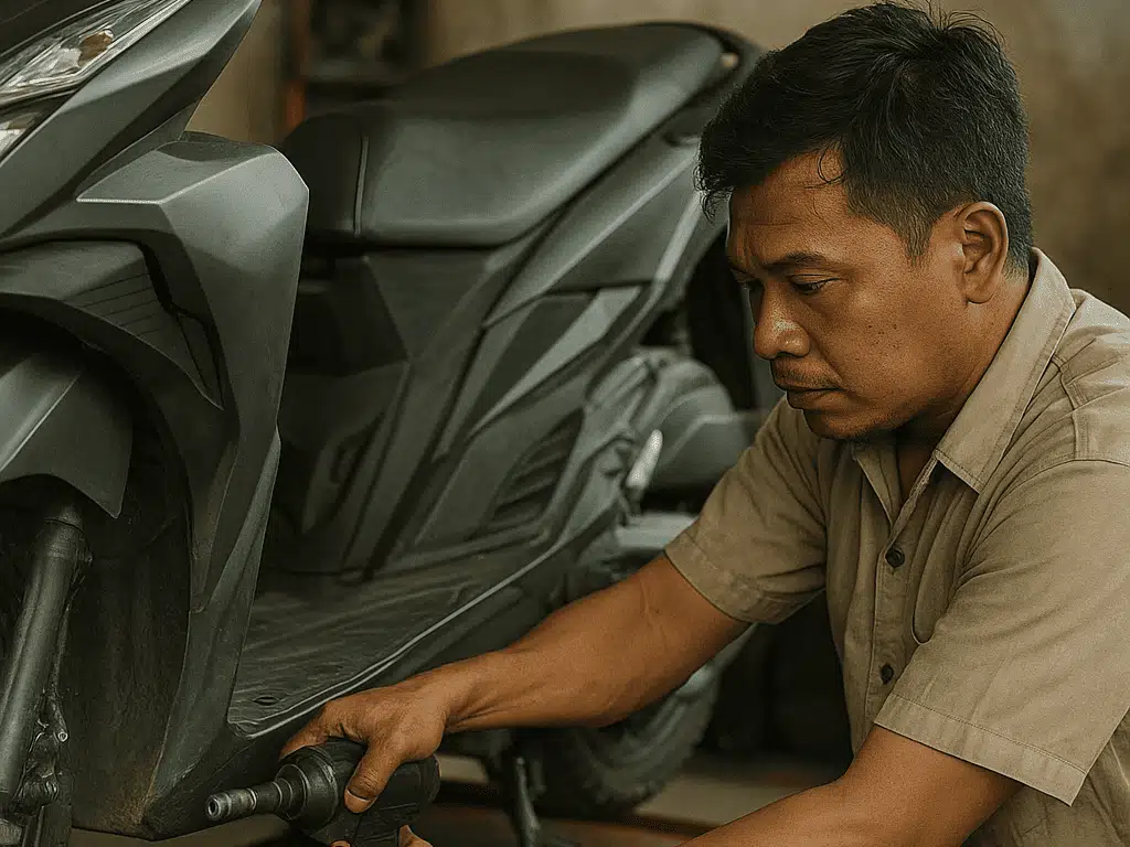Djindul: Jadi Andalan Bengkel Motor di Plikon Adipala